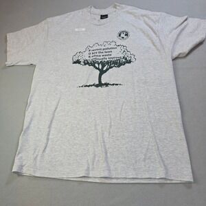 Vintage GM Willow Run ISO 14001 Graphic T-Shirt XL Gray Made in USA Platinum